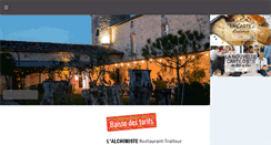 Desktop Screenshot of alchimisterestaurant.fr